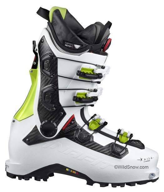 Khion Carbon will be top of the line, a combo freeride boot that tours like a Reudi and skis like a Cody.