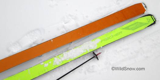 I did a couple days side-by-side with Kohla mohair mix (orange). Kohla had slightly better uphill grip; word is Profoil has about the same grip as 100 percent mohair. That's probably the case, though performance differs on icy surfaces.