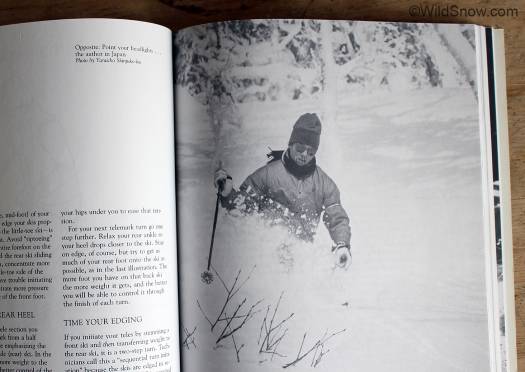 From the book, Parker skiing ';Japow' 1984.