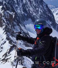 Riley Soderquist on Capitol Peak in the Elk Mountains.