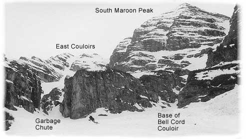 South Maroon Peak as viewed from southeast.