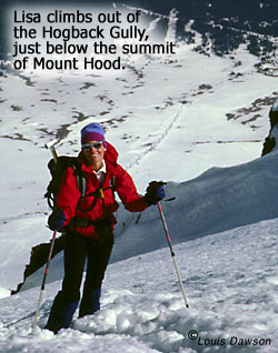 Lisa on Mount Hood.