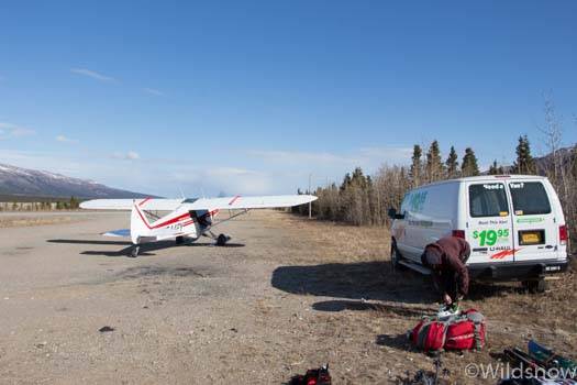 Our ride to the glacier: Super Cubs.