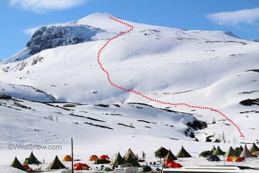 Classic ski touring terrain, 