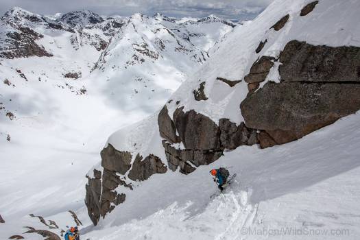 NUMBER 100 -- Christy Saur Mahon in Jagged Couloir.