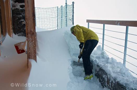 Stefano shoveling out from the storm.