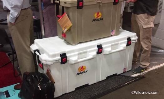 High-end coolers are an interesting trend that seems to be blowing up. Yeti started the idea, but some other companies are getting in the fray, notably Pelican, well known for their ultra-burly hard cases. This one is GIGANTIC! I could easily fit inside.
