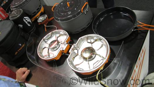 Jetboil came up with this modular (starts with two burners) propane stove.