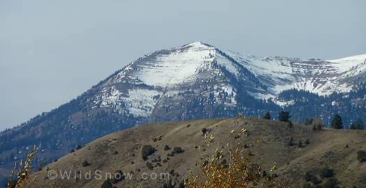 First snowfall on Mt. Glory, Wyoming.