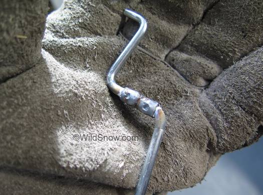 Publishing photos of your own welds can be like displaying your unclipped toenails, but sometimes things turn out ok.  This was weld number 7 and 8.  Practice helps.