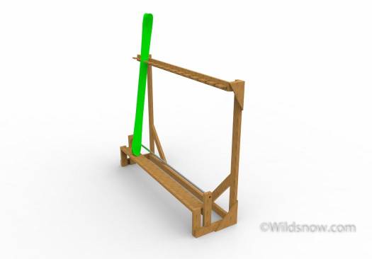 Completely unecessary, but kinda fun. I made a quick solidworks model of the rack. Those are 190cm skis for reference. 