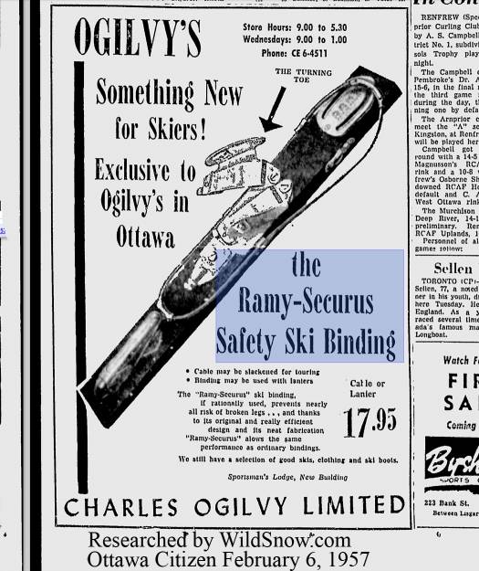 Ramy-Securus newspaper advertisement 1957.