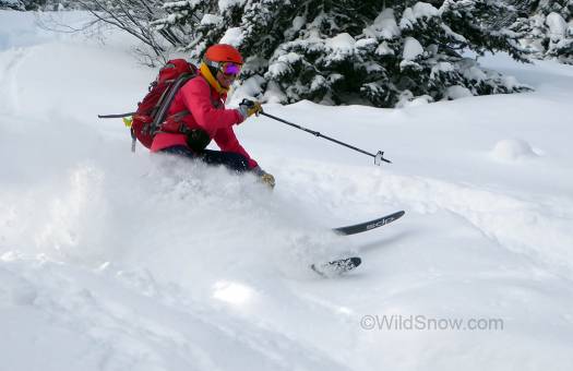 Lisa going for a DPS sponsorship (Wailer 110 Pure).