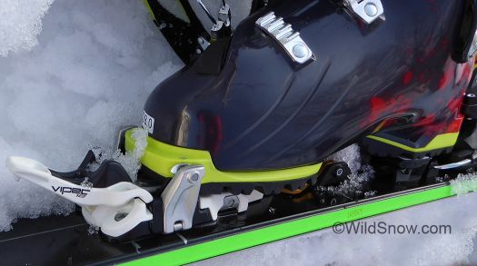 Another view of the ski touring hybrid weird binding that should never see the light of day.