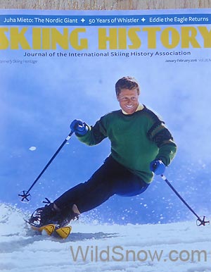 Skiing History magazine recently put Stein on their cover.