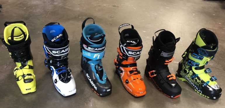 Just a few of the dozen all mountain touring boots for the 19.20 season