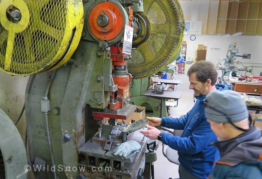 Shovels are made here as well, stamped on this press.