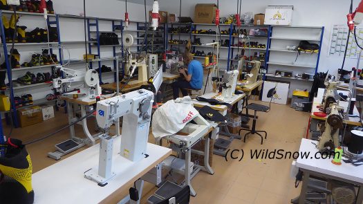 Downsized sewing center where they do prototypes and custom work.