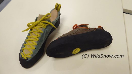 Circling back to La Sportiva bread and butter, beautiful climbing footwear.