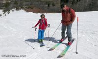 Uphill at the resort, all ages.