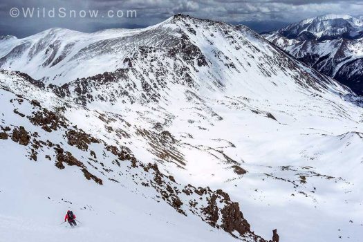 Colorado doesn’t disappoint – excellent conditions last week on the South Face of Mount Harvard.