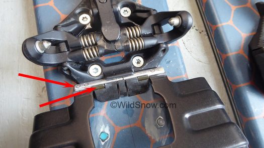 While mounting, take care that the crampon 'hook' is located properly. More, some crampons might have rivets that protrude just enough.