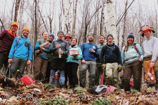 Granite Backcountry Alliance volunteers. Looks like they're ready and willing to re-create some of those classic ski trails!