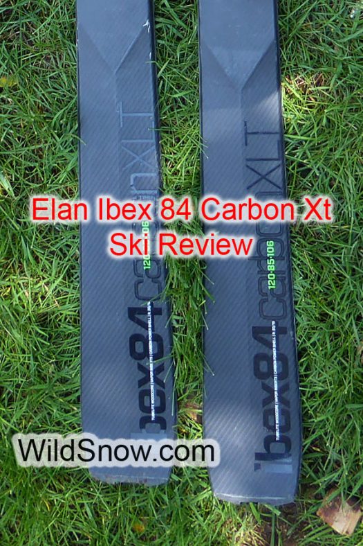 Elan Ibex84 ski touring gear review, skis.