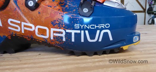 Sportiva likes lots of rocker, so do I, Synchro provides same sole rocker as Spectre.