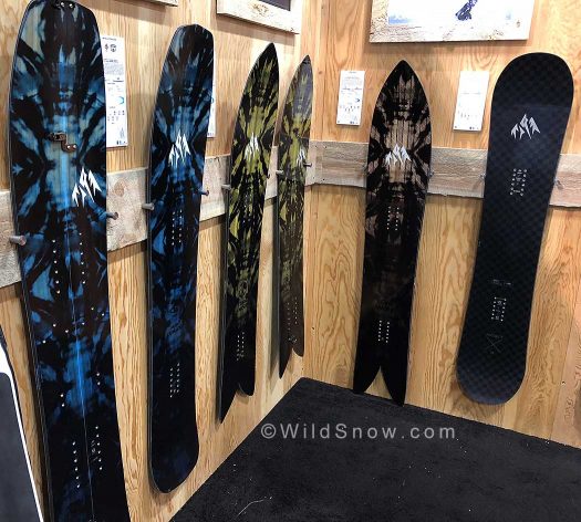 Like a kid in a candy shop, an especially anti-establishment kid looking at all these darn snowboards.