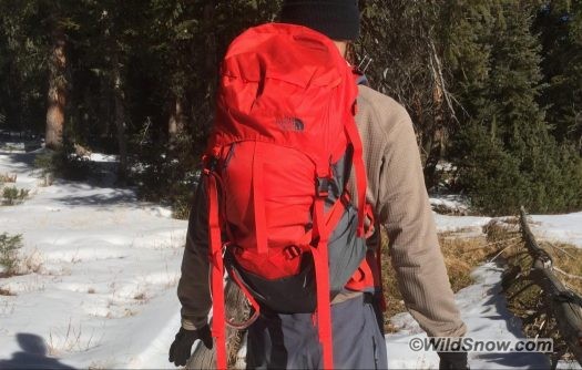 North Face Proprius  weighs 42 oz.
