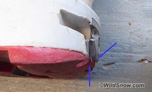 Detail of Scott boot heel.