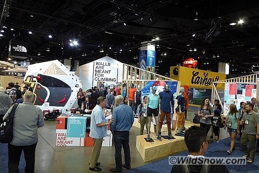 The North Face booth.