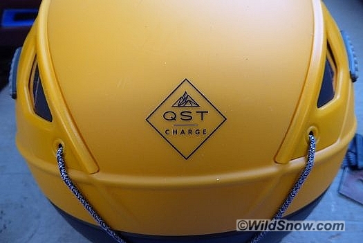 QST Charge helmet logo.