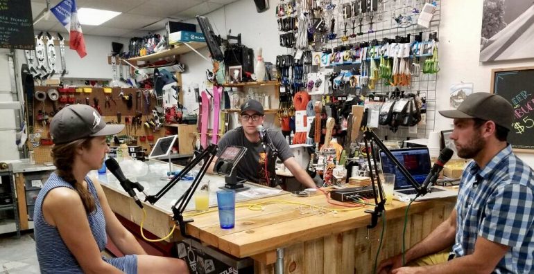 Back in the podcast bar/studio to recant the tales of ski mountaineering greatness, or not so greatness. As you can see we take this very seriously.