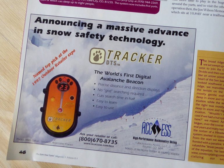 December 1997. An earthquake hit avalanche rescue with the introduction of the first digital, multi-antenna beacon.