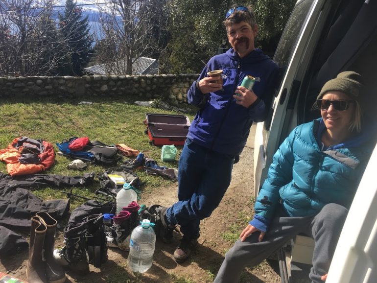 Transition time. Beer: check, Maté: check, gear explosion: check! Photo: Andy Sovick