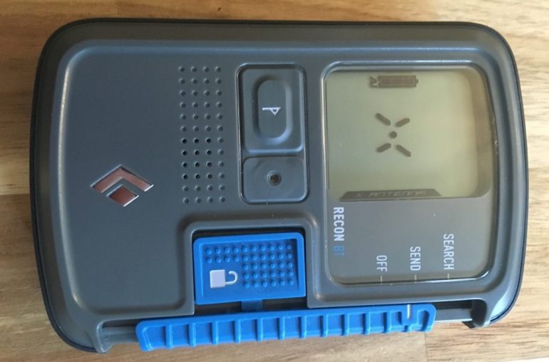 The Recon BT, not the little “AL” below the battery level indicator on the left of the screen, denoting that alkaline batteries are being used.