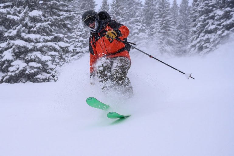 The Freebird (and author) find a powdery happy place.