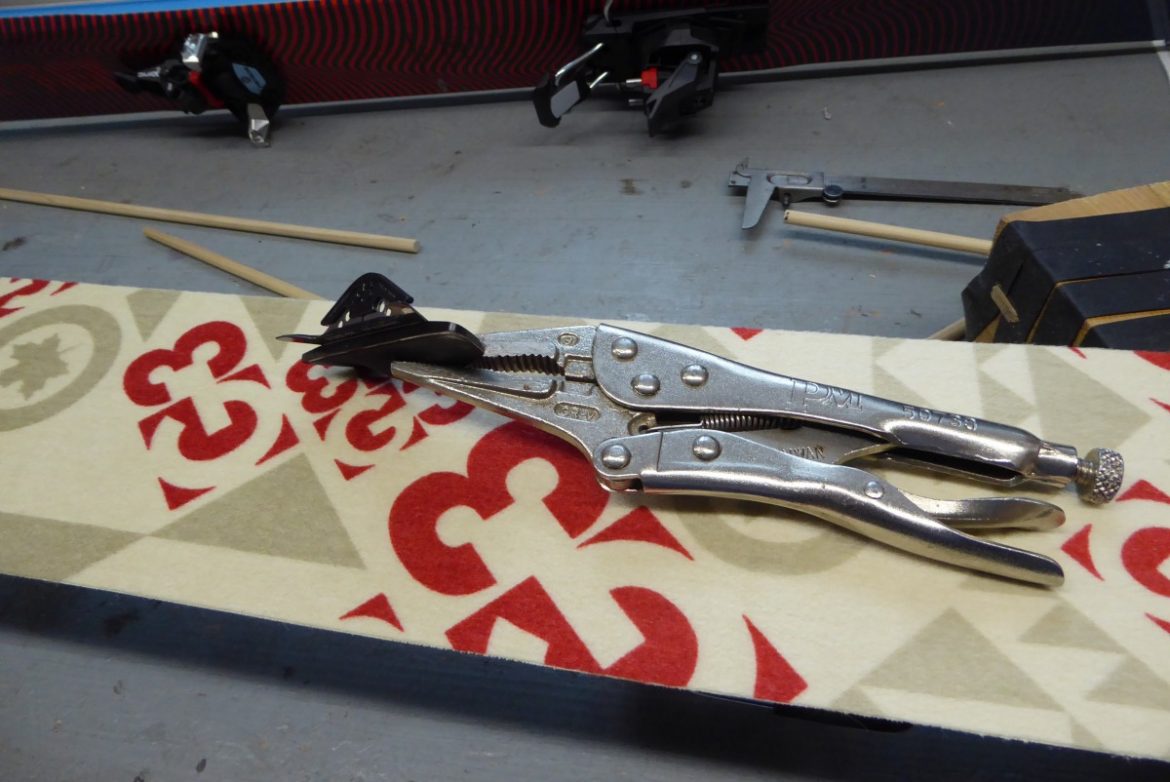 Cutting Climbing Skins Study in Tactility and Knife Blades The