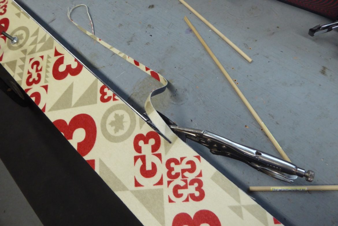 Cutting Climbing Skins Study in Tactility and Knife Blades The