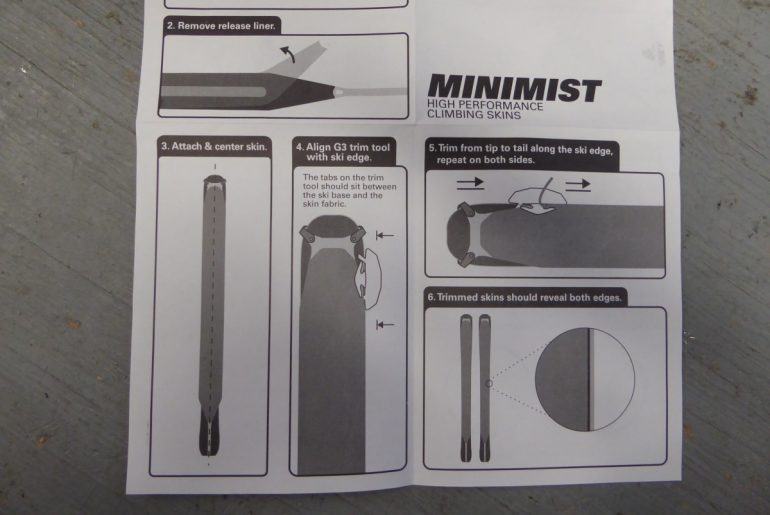 The G3 trimming directions tell you to center the skin, but don't offer anything on how that might be done.