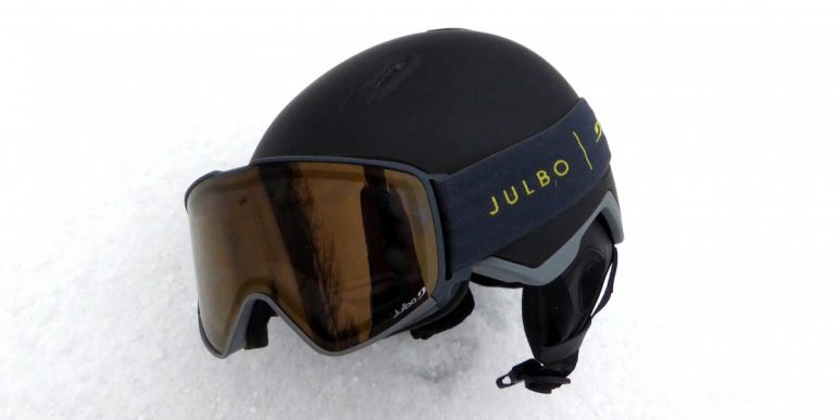 New for the U.S., Julbo Hal helmet.
