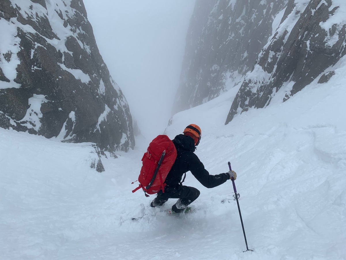 The author backcountry skiing on the traditional Indigenous land of the Núu-agha-t?v?-p?? (Ute) and Pueblo tribes that still exist today. (Photo: Kyle Ramer)