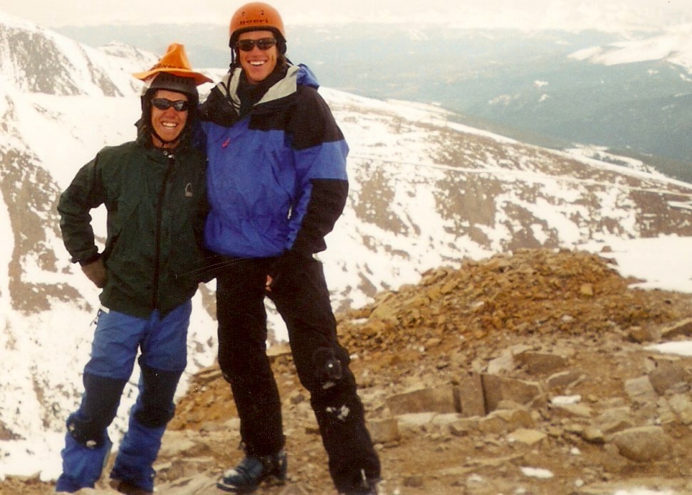 AJ and I atop Mt. Lincoln. 1999