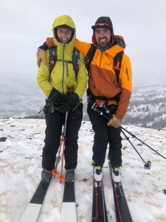 A rare sight, Louie and myself in a photo together, on top of Mountain Abundance. Montana sure is a cold place - in this photo I am wearing three layers of puffy plus shell. Thanks Jen and Lee for such an amazing trip! Photo: Jen Petrut 