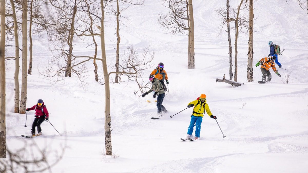 Bluebird Backcountry definitely works to maintain the fun in ski touring. Photo: Justin Wilhelm