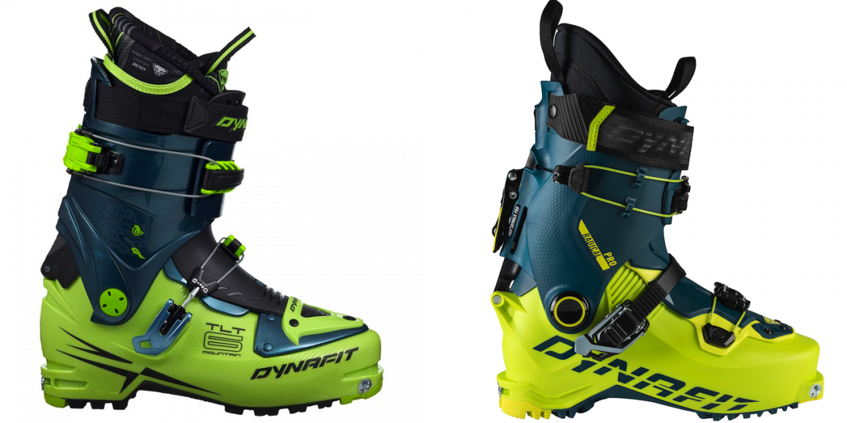 The TLT6 Performance CR on the left, the Radical Pro on the right. The Radical Pro isn't an update on this cult classic boot, but it looks pretty similar...