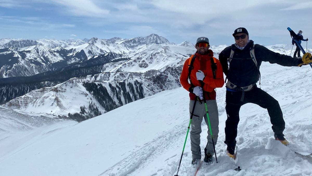 Doug and Randy on this spring's annual Mount Sopris pilgrimage.
