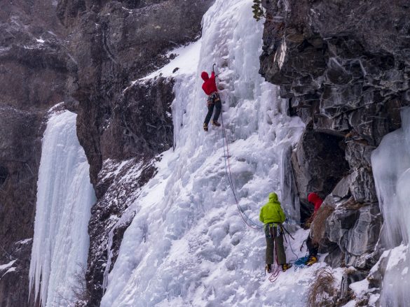Junior Mountaineering Team – Ice Climbing Ultimate Backcountry Skiing Cabin Trip